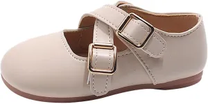 Little Girls Mary Jane School Uniform Shoes Buckle Strap Dress Flats Moccasins Toddler Princess Dress Shoes