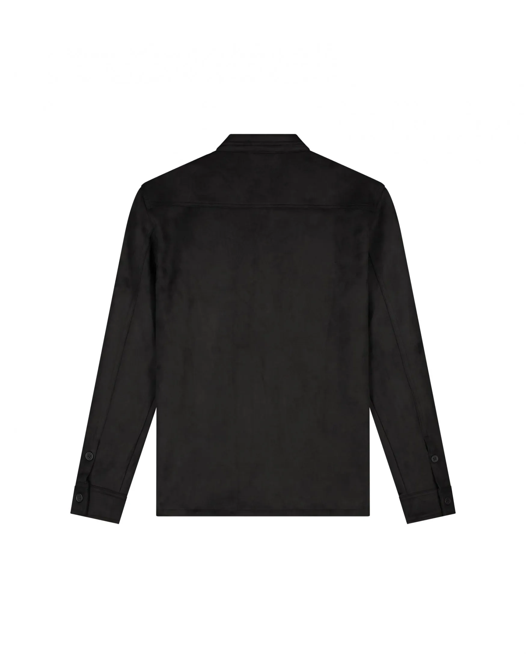 Malelions Men Suedine Overshirt | Black