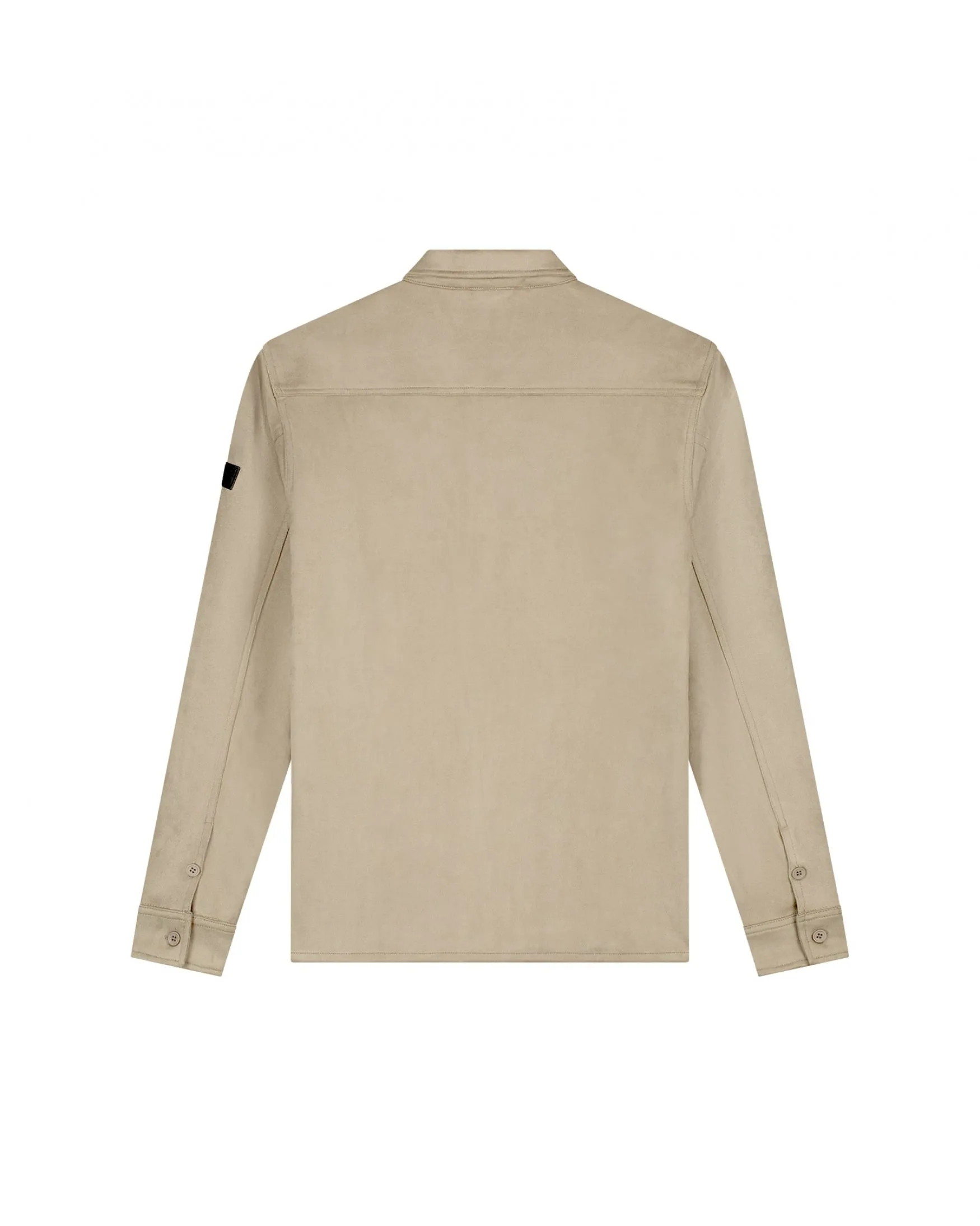 Malelions Men Suedine Overshirt | Taupe