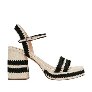 Marc Fisher Women's Honnia Lt Natural89292/Black/Woven Ra M