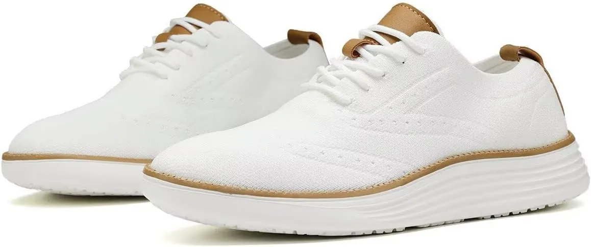 Men's Casual Oxfords Shoes Fashion Mesh Business Walking Work Dress Sneakers Comfortable Lightweight
