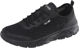 Men's Slip on Walking Shoes Comfy Knitted Memory Foam Breathable Mesh Fashion Sneakers Non Slip Arch Support Cushioning Workout Tennis Shoes Wide Width