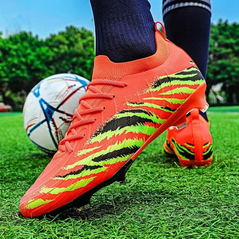 Men's Soccer Cleats Outdoor Indoor AG/FG/TF Professional Football Shoes Low-Top Non-Slip Lightweight Breathable Youth Boys Athletic Training Sneakers