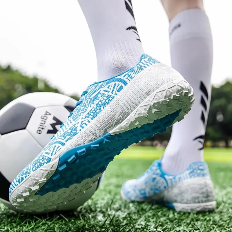 Men's Soccer Cleats Outdoor Indoor AG/FG/TF Professional Football Shoes Low-Top Non-Slip Lightweight Breathable Youth Boys Athletic Training Sneakers