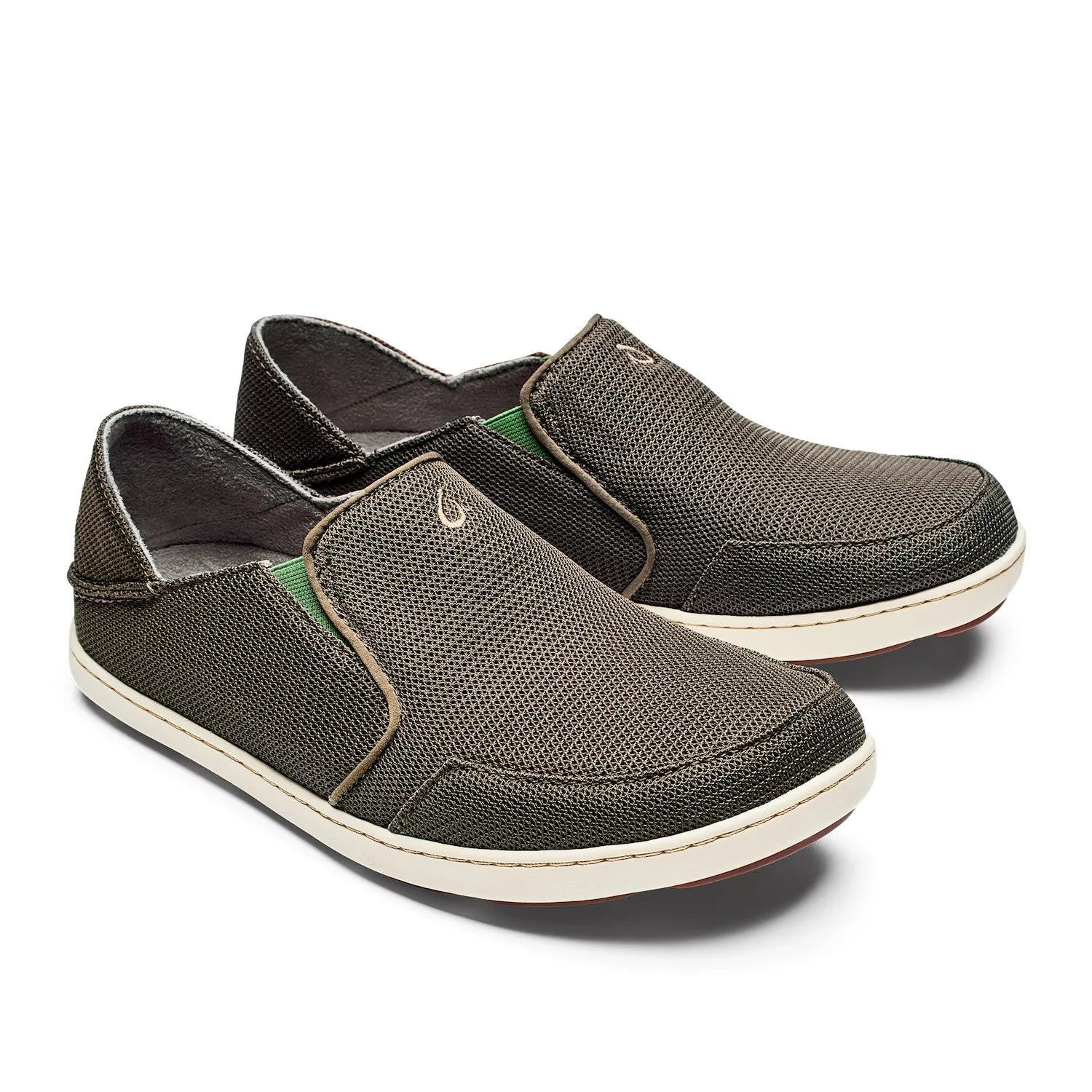 Nohea Mesh Men's Slip-On Shoe in Mustang and Lime Peel