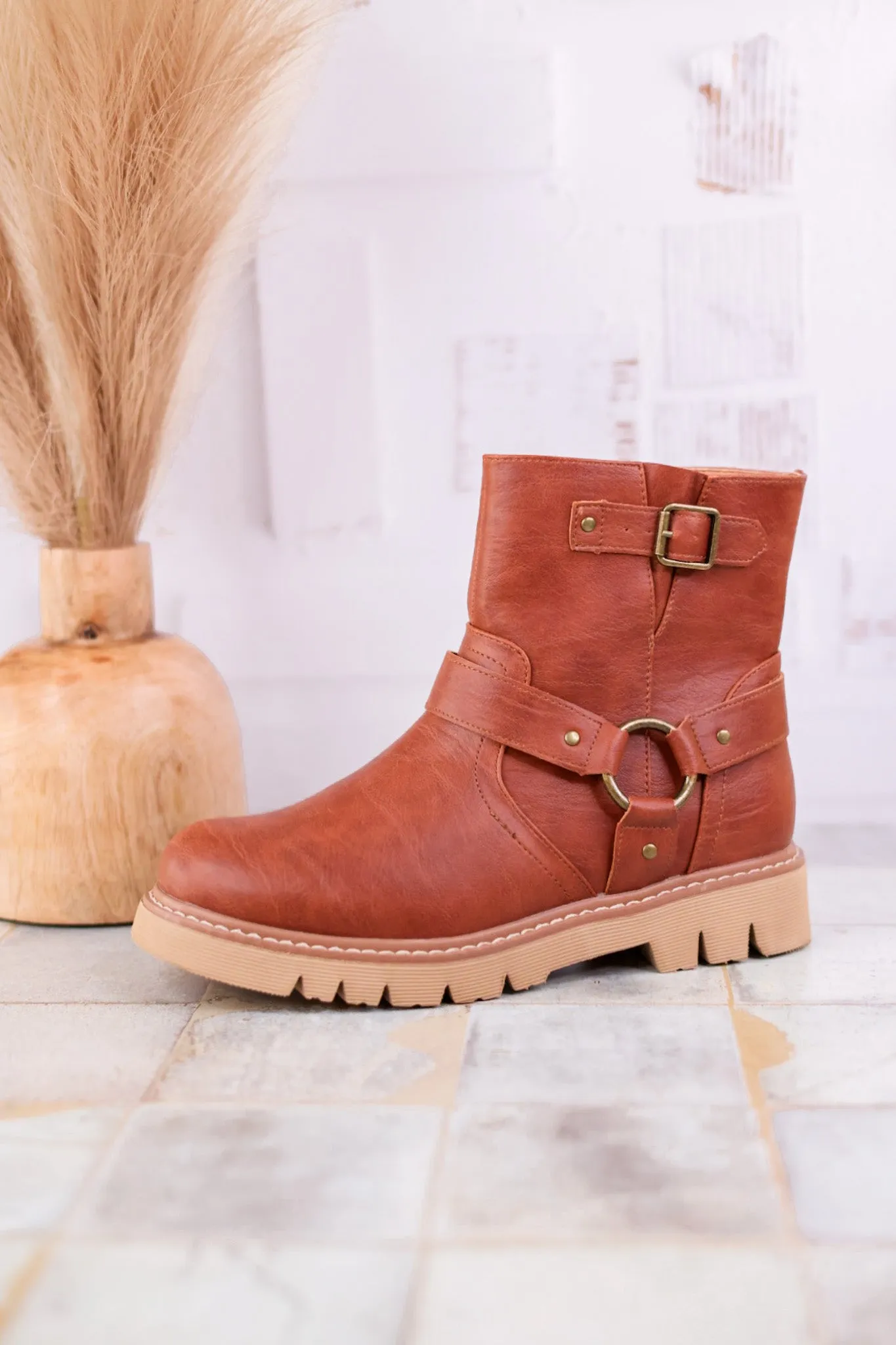 Pick of the Patch Bourbon Boots with Buckle Detail FINAL SALE