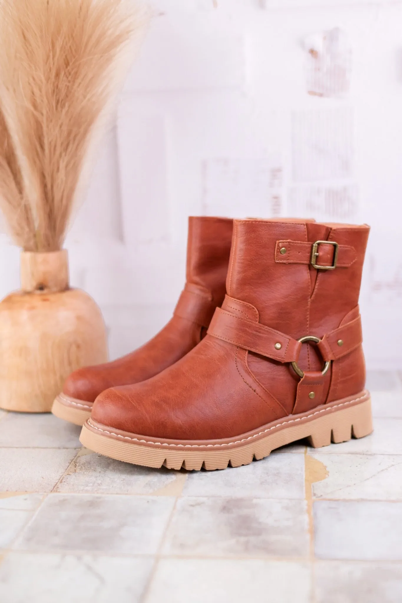 Pick of the Patch Bourbon Boots with Buckle Detail FINAL SALE