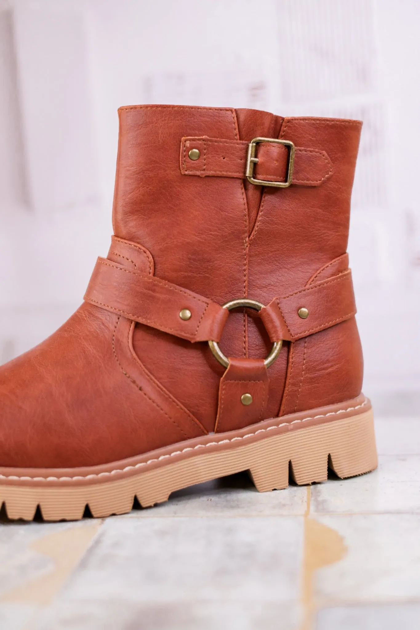 Pick of the Patch Bourbon Boots with Buckle Detail FINAL SALE