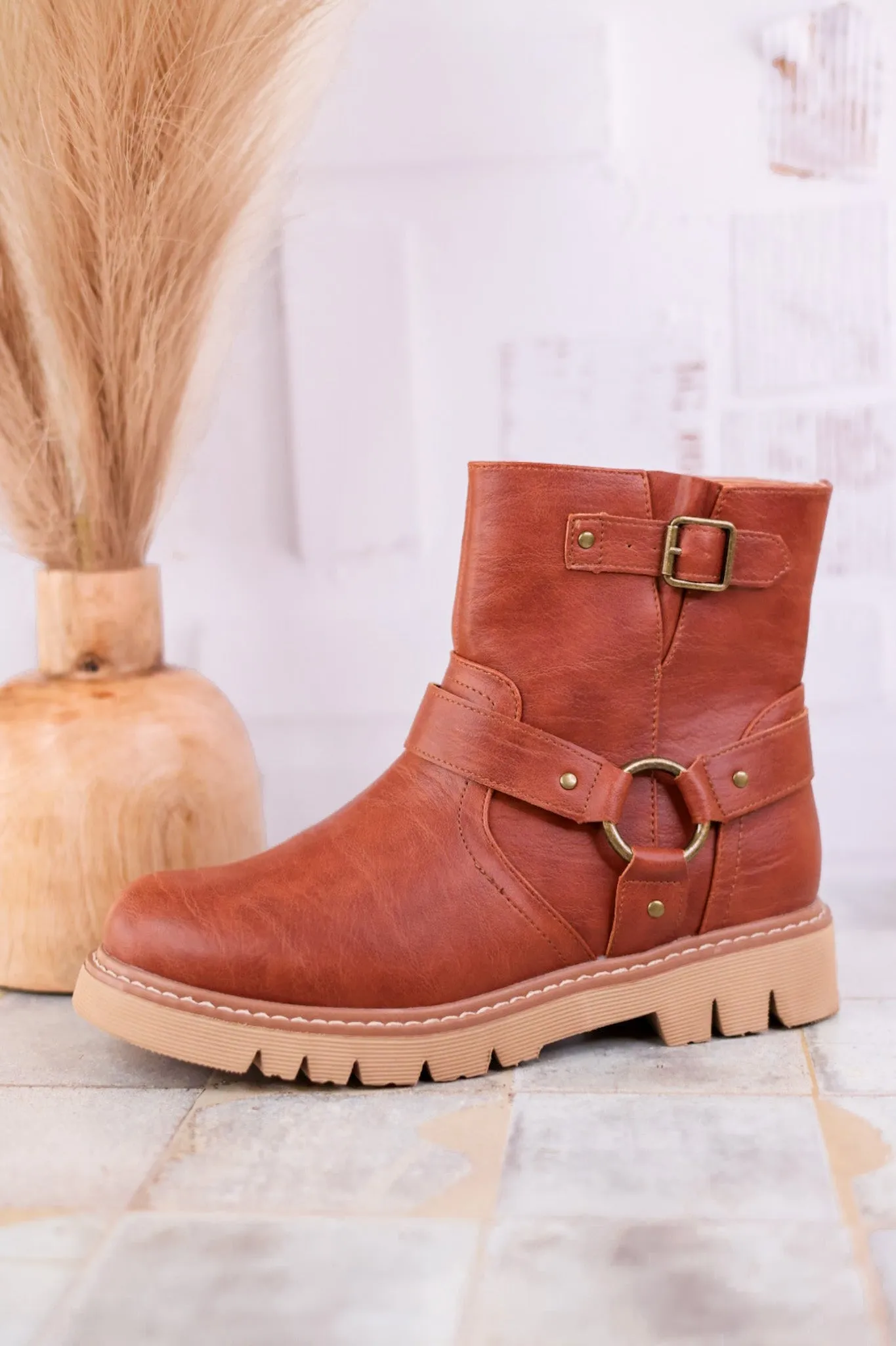 Pick of the Patch Bourbon Boots with Buckle Detail FINAL SALE
