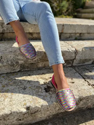 Press Sample Rainbow Sequin Avarcas