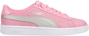 Puma Smash 2 Glitz Hook and Loop Sneaker, Prism Pink Silver, 7 US Unisex Big Kid