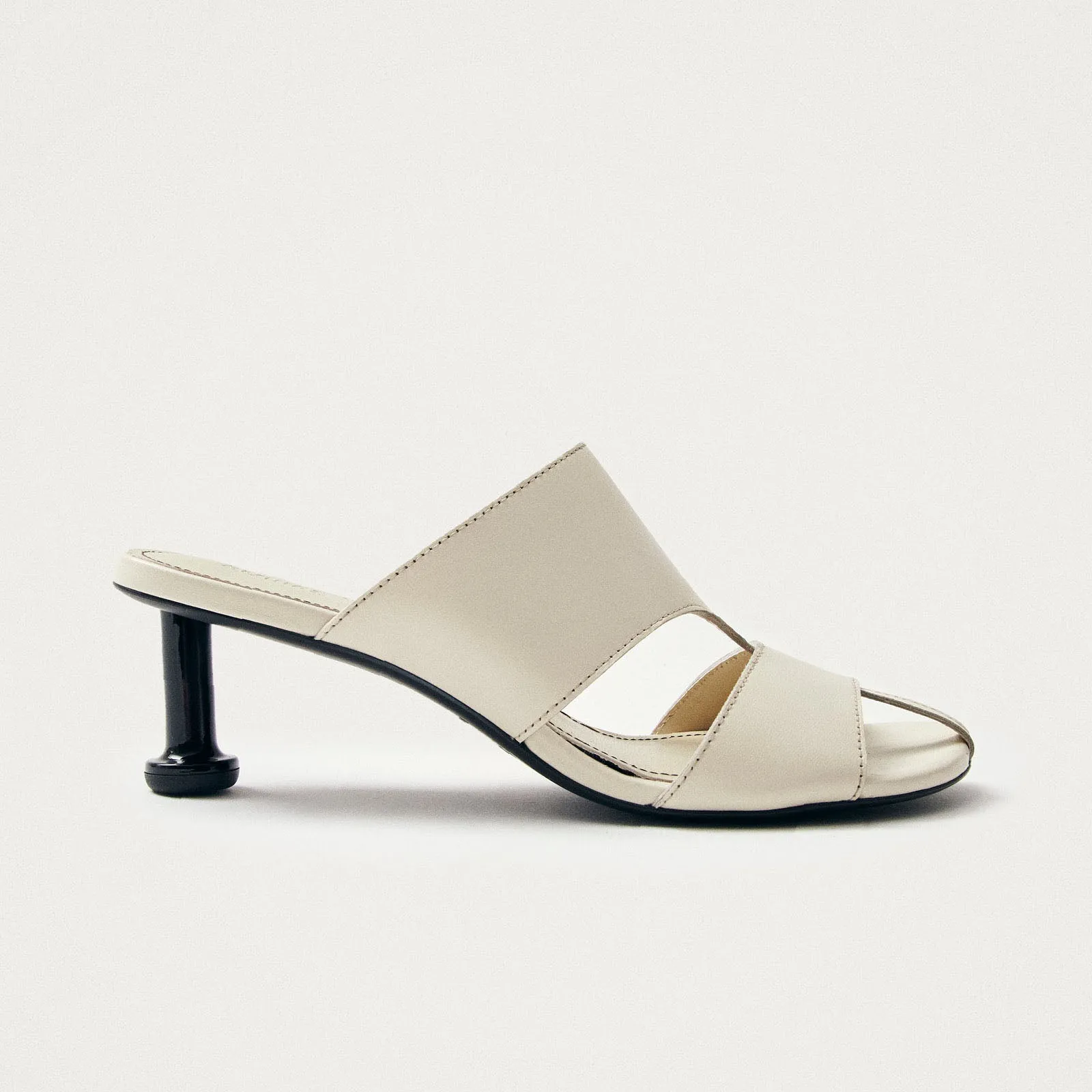 Rhea Cream Leather Sandals