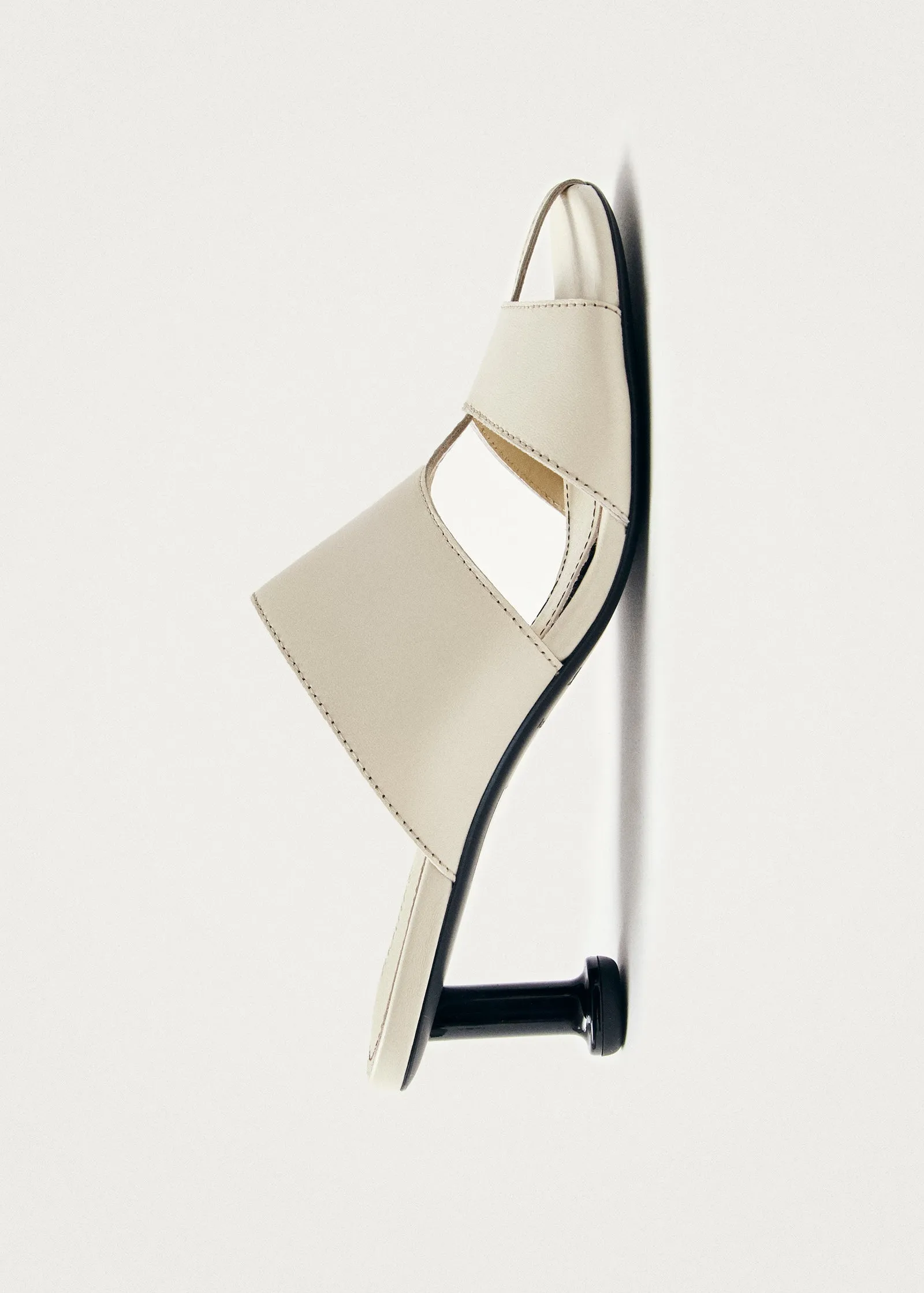Rhea Cream Leather Sandals