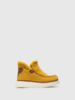 Round Toe Ankle Boots CHEP452FLY MUSTARD/CAMEL