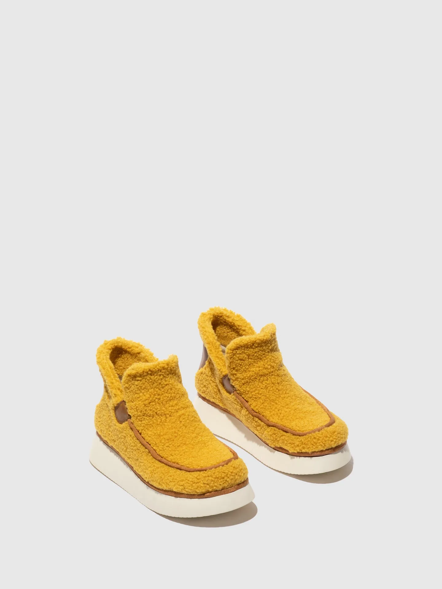 Round Toe Ankle Boots CHEP452FLY MUSTARD/CAMEL