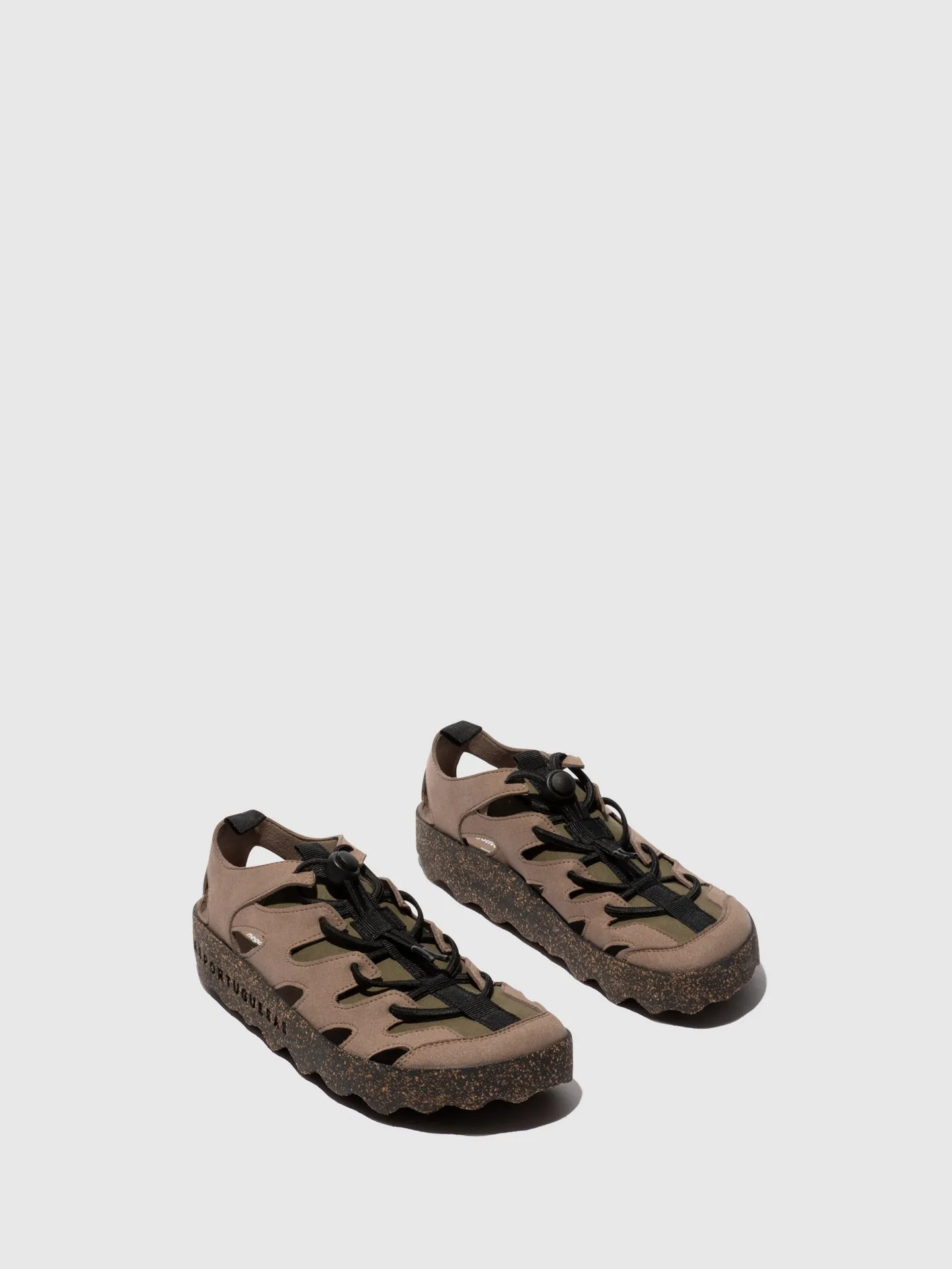 Round Toe Trainers CURE 2 TAUPE