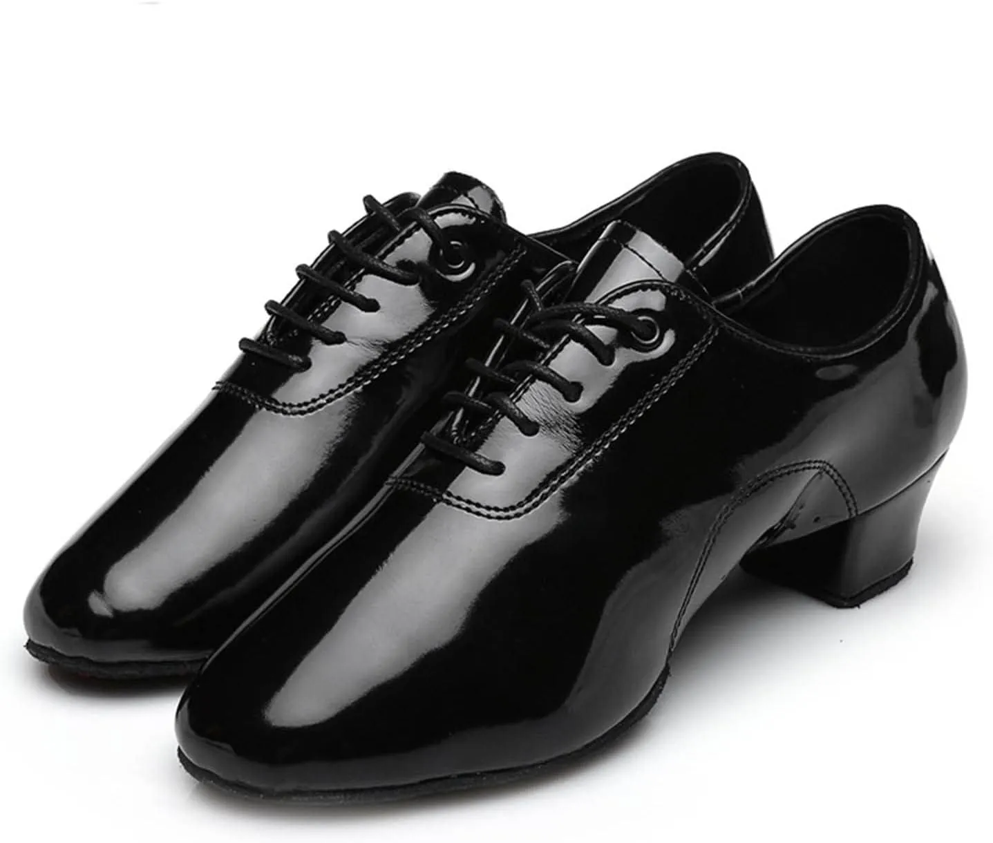 Shoes Boys Modern Dance Shoes Prom Ballroom Latin Dance Shoes Solid Color Lace Up Leather Shoes Girl Dress Shoes