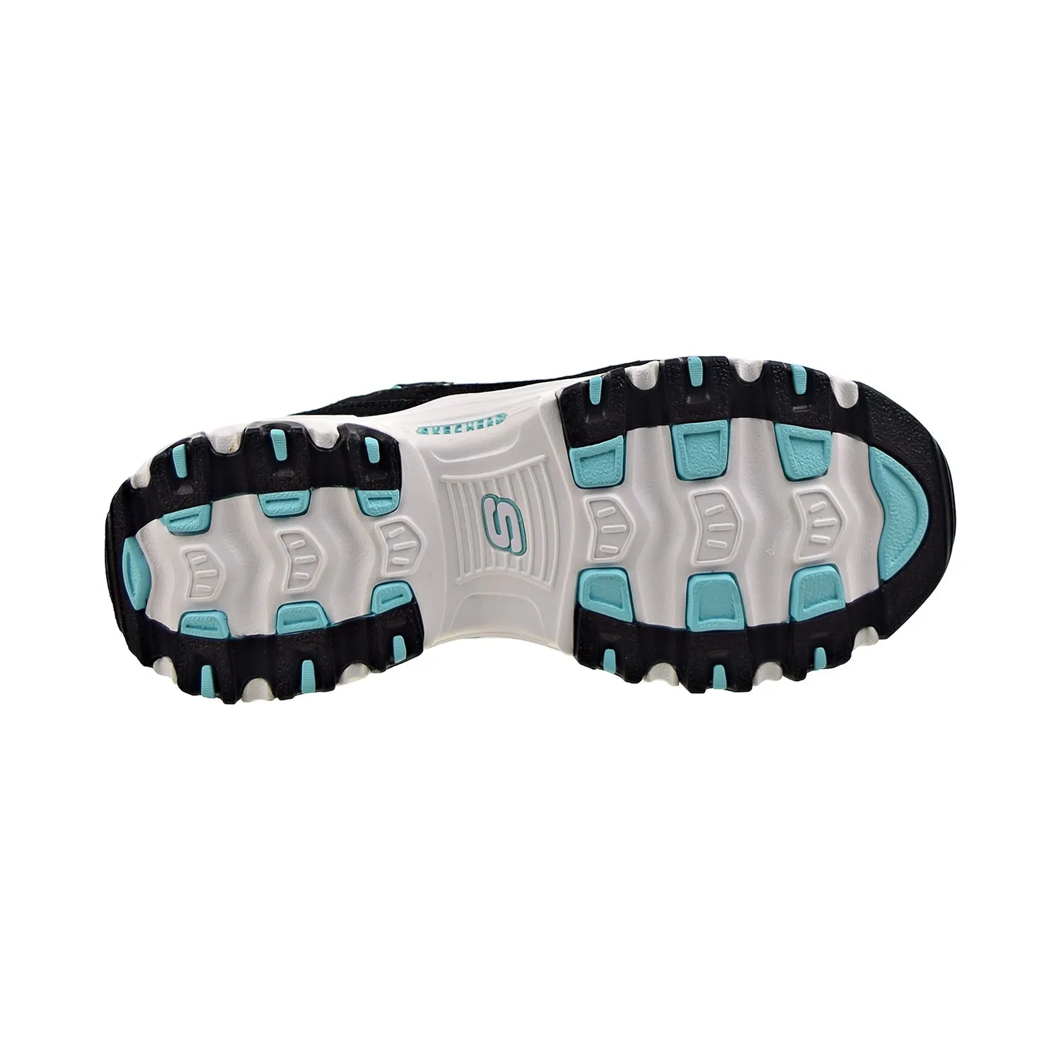 Skechers D'Lites Me Time Women's Shoes Black-Turquoise