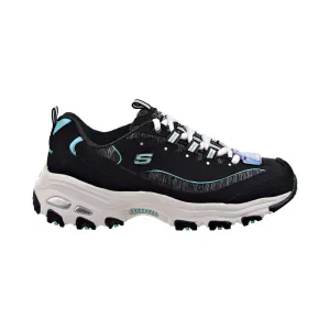 Skechers D'Lites Me Time Women's Shoes Black-Turquoise
