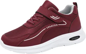 Slip on Walking Shoes Women Comfy Knitted Non Slip Running Shoes Wide Width Breathable Mesh Sports Workout Tennis Shoes Fashion Lace Up Sneakers