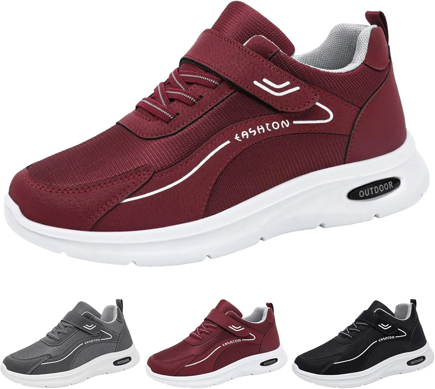 Slip on Walking Shoes Women Comfy Knitted Non Slip Running Shoes Wide Width Breathable Mesh Sports Workout Tennis Shoes Fashion Lace Up Sneakers