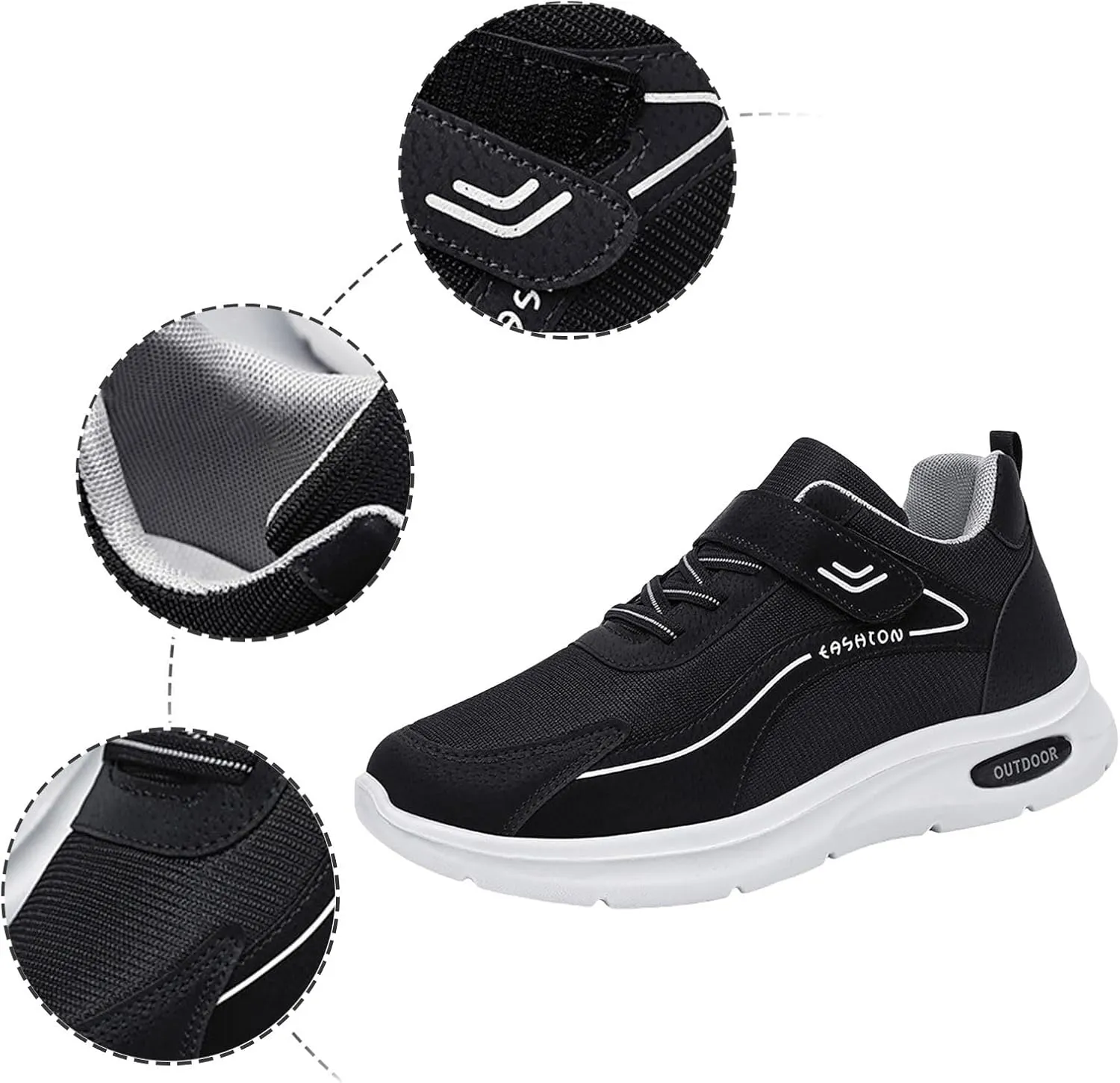 Slip on Walking Shoes Women Comfy Knitted Non Slip Running Shoes Wide Width Breathable Mesh Sports Workout Tennis Shoes Fashion Lace Up Sneakers