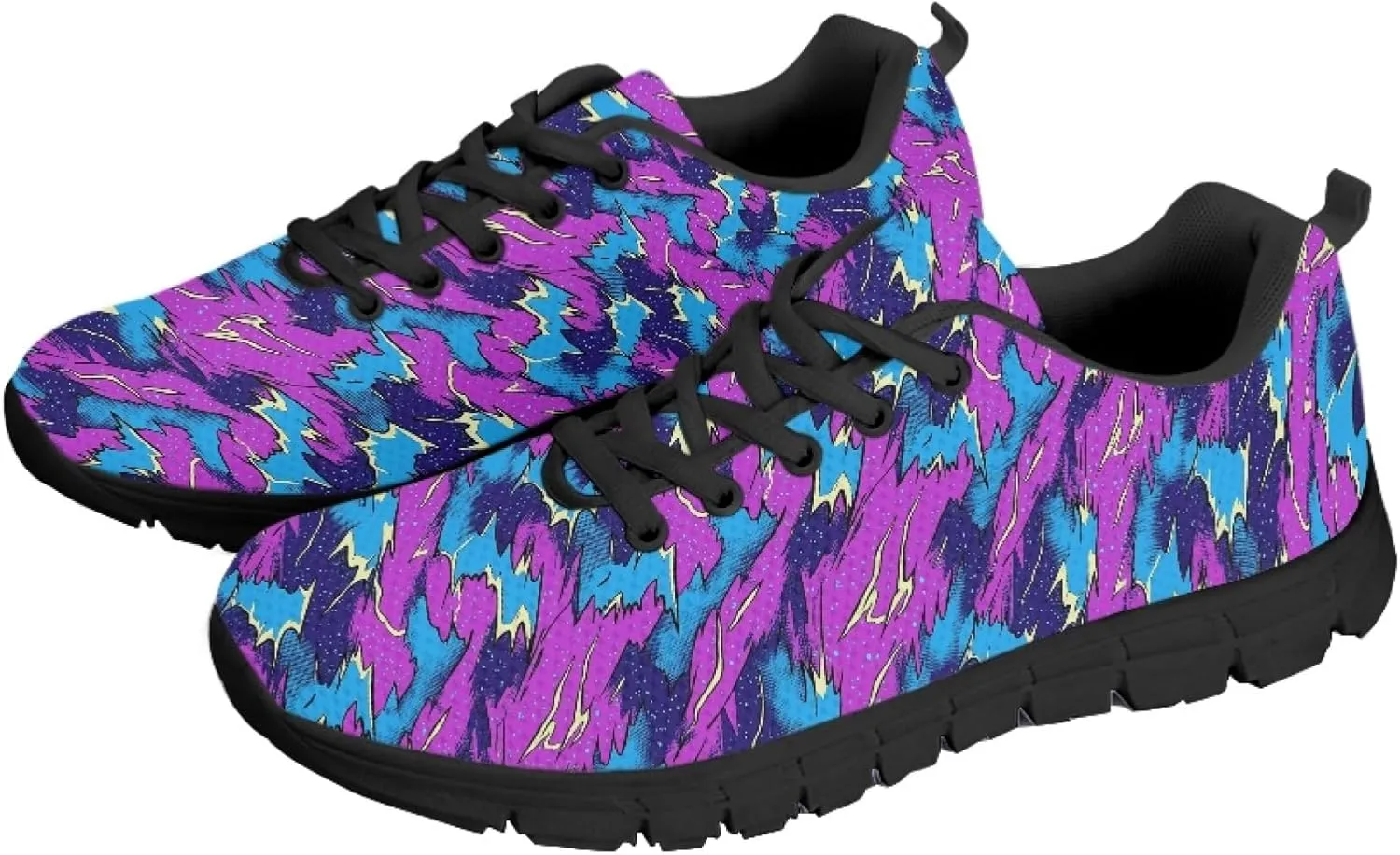 Sports Trainer Running Sneakers for Women Girls Causal Travel Shoes Outdoor Walking Low Heel Lace up Shoe Breathable Flexible for Lady