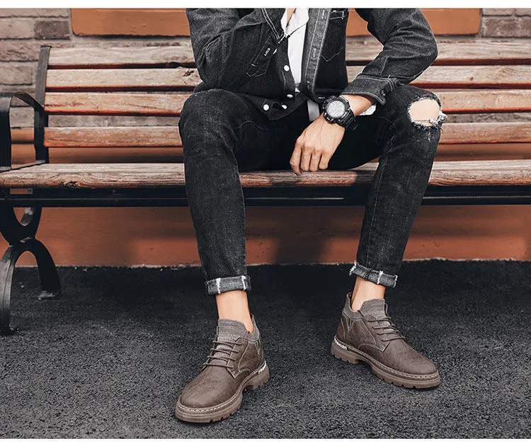 Spring and Autumn New Men's Martin Boots T118