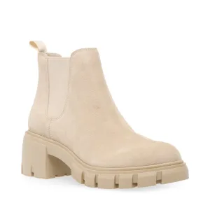 Steve Madden Howler Block Heel Platform Ankle Boots Sand Suede (8, Sand Suede)