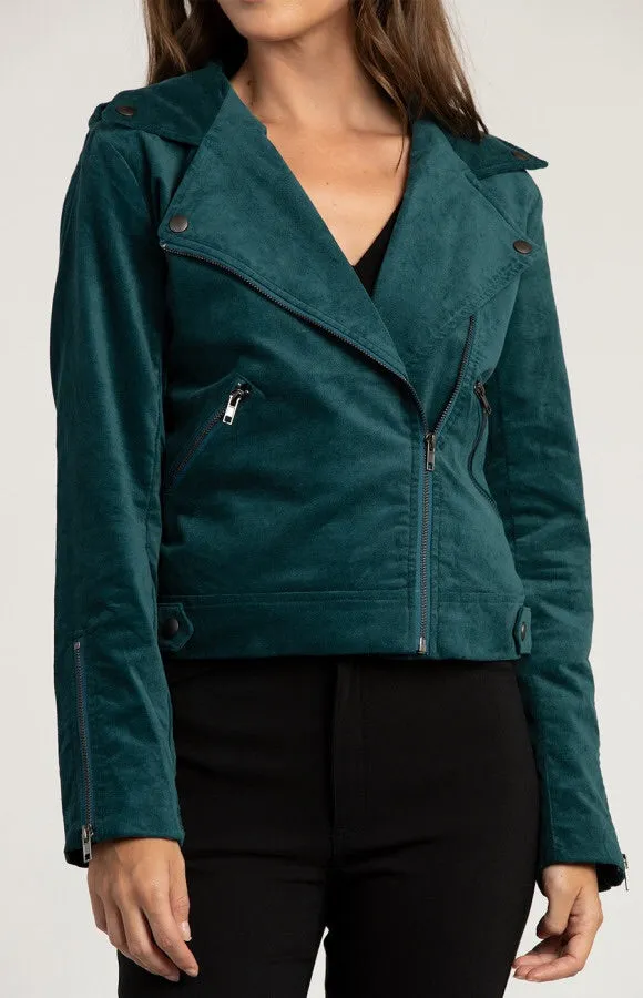 SUEDE BIKER JACKET