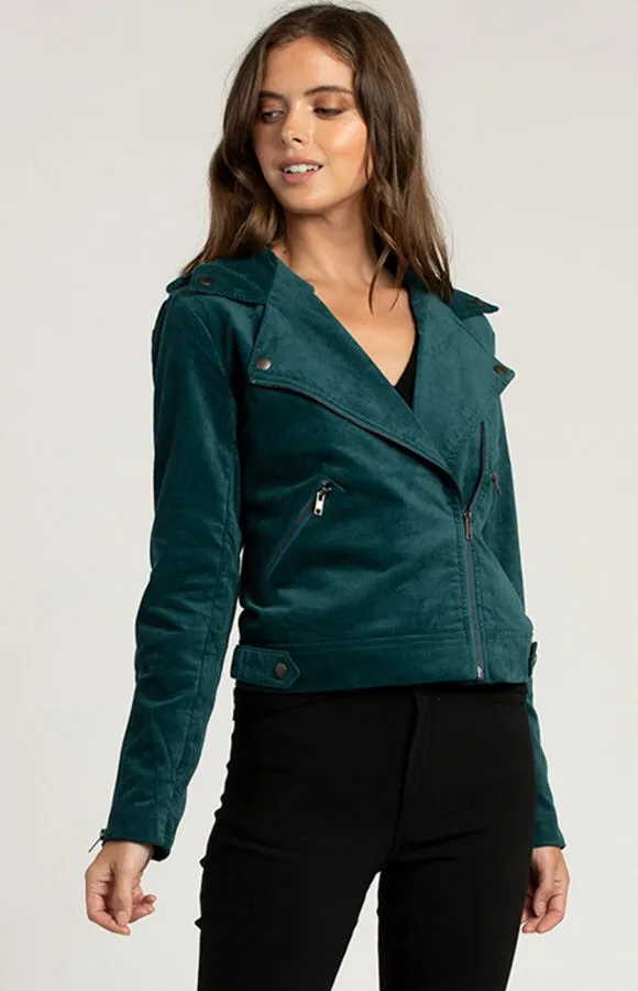 SUEDE BIKER JACKET