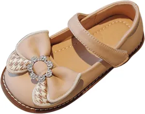 Toddler Flower Girl Bowknot Mary Jane Dress Shoes Cute School niform Platform Kids Elegant Baptism Pary Shoes