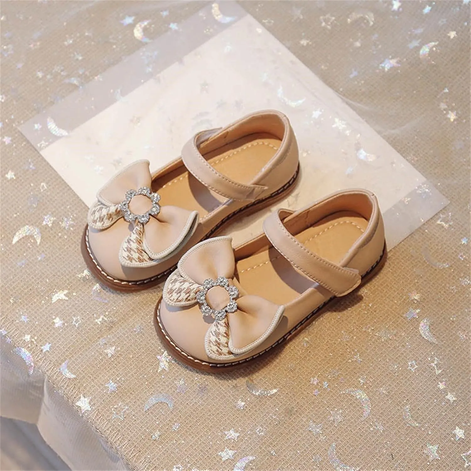 Toddler Flower Girl Bowknot Mary Jane Dress Shoes Cute School niform Platform Kids Elegant Baptism Pary Shoes