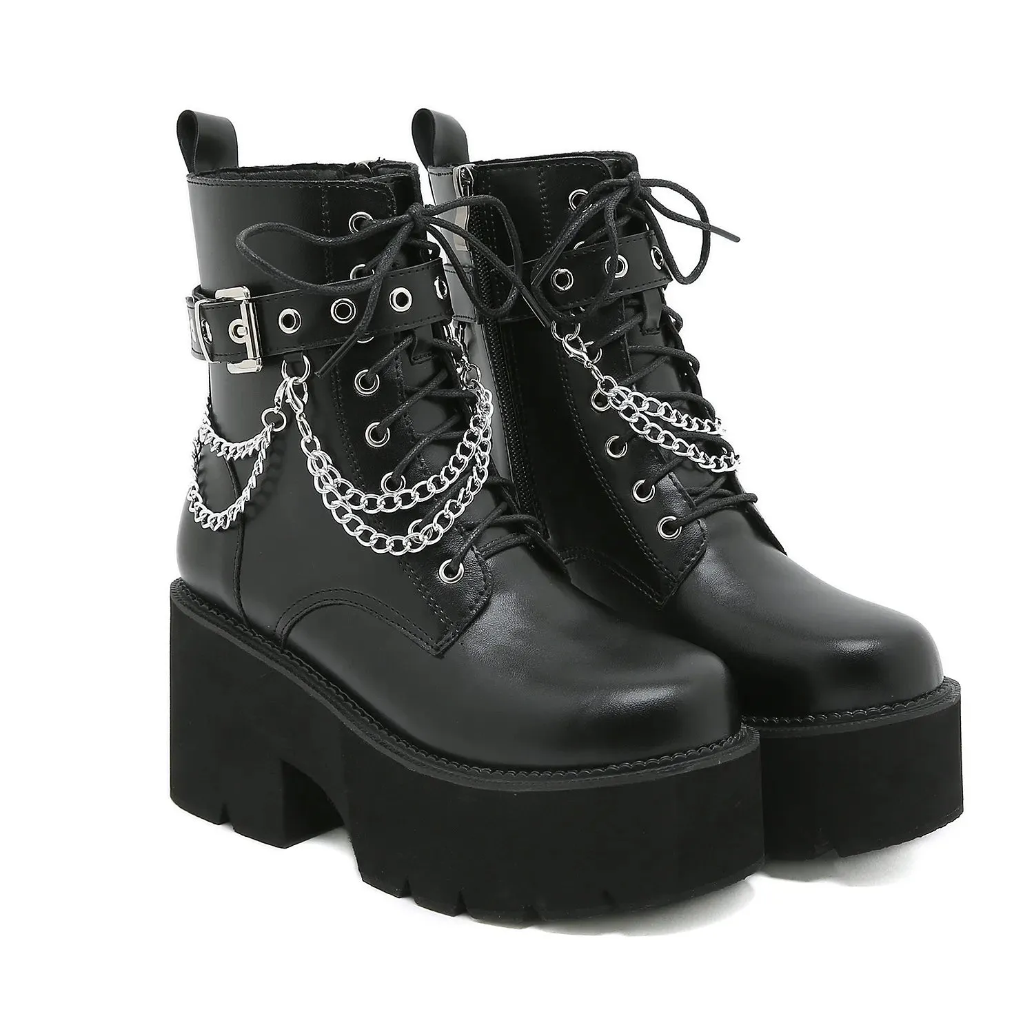 Trendy Platform Combat Boots