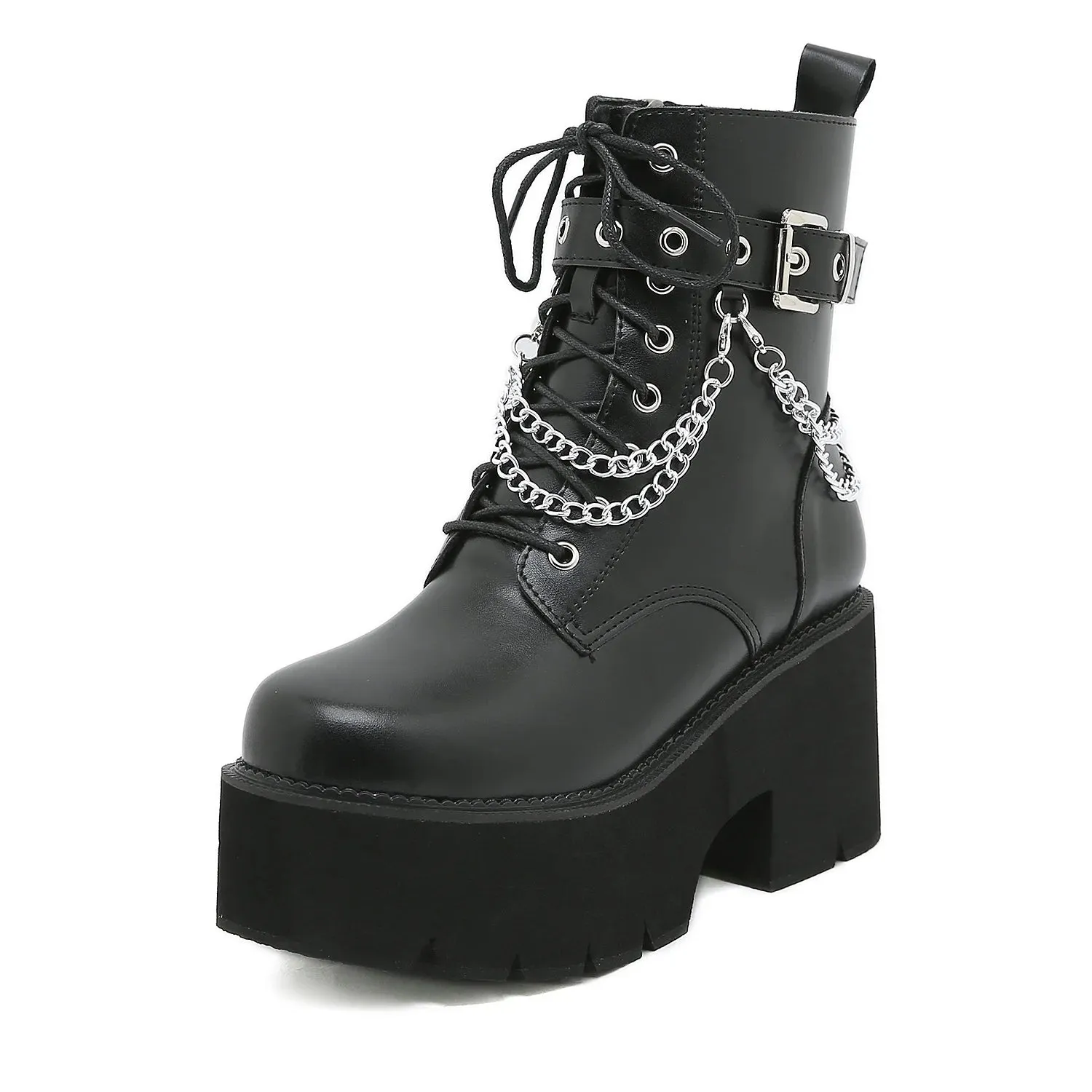 Trendy Platform Combat Boots