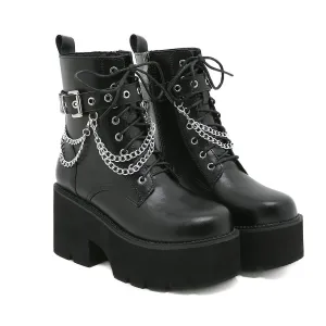 Trendy Platform Combat Boots