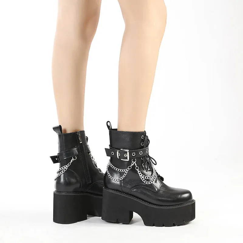Trendy Platform Combat Boots
