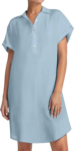 Tshirt Dresses for Women 2025 Summer Cute V-Neck Babydoll Dresses Beach Elegant Cap Sleeve Swing Mini Sundress