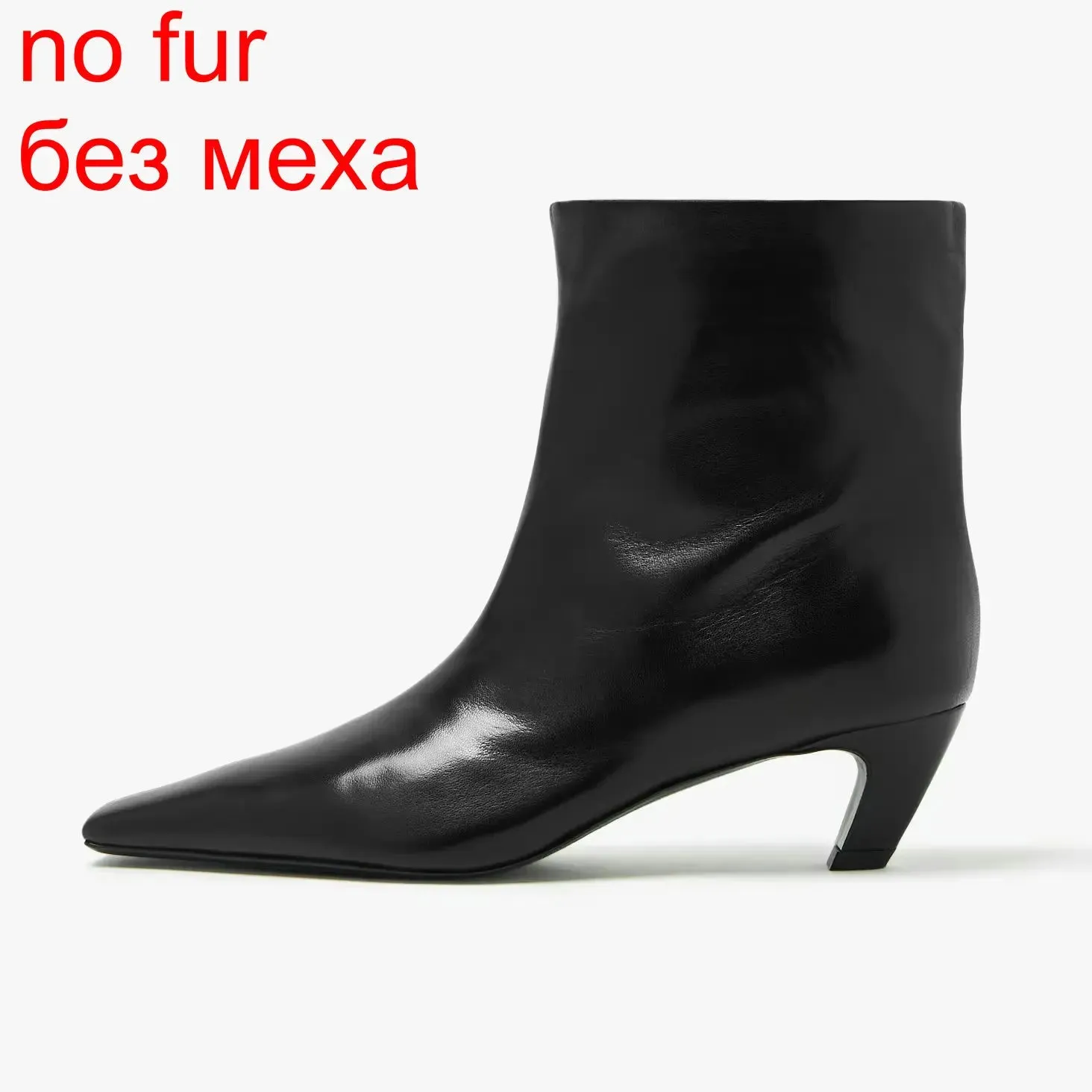 Women Ankle Boots Low Heel Genuine Leather Ankle Autumn Winter Boots
