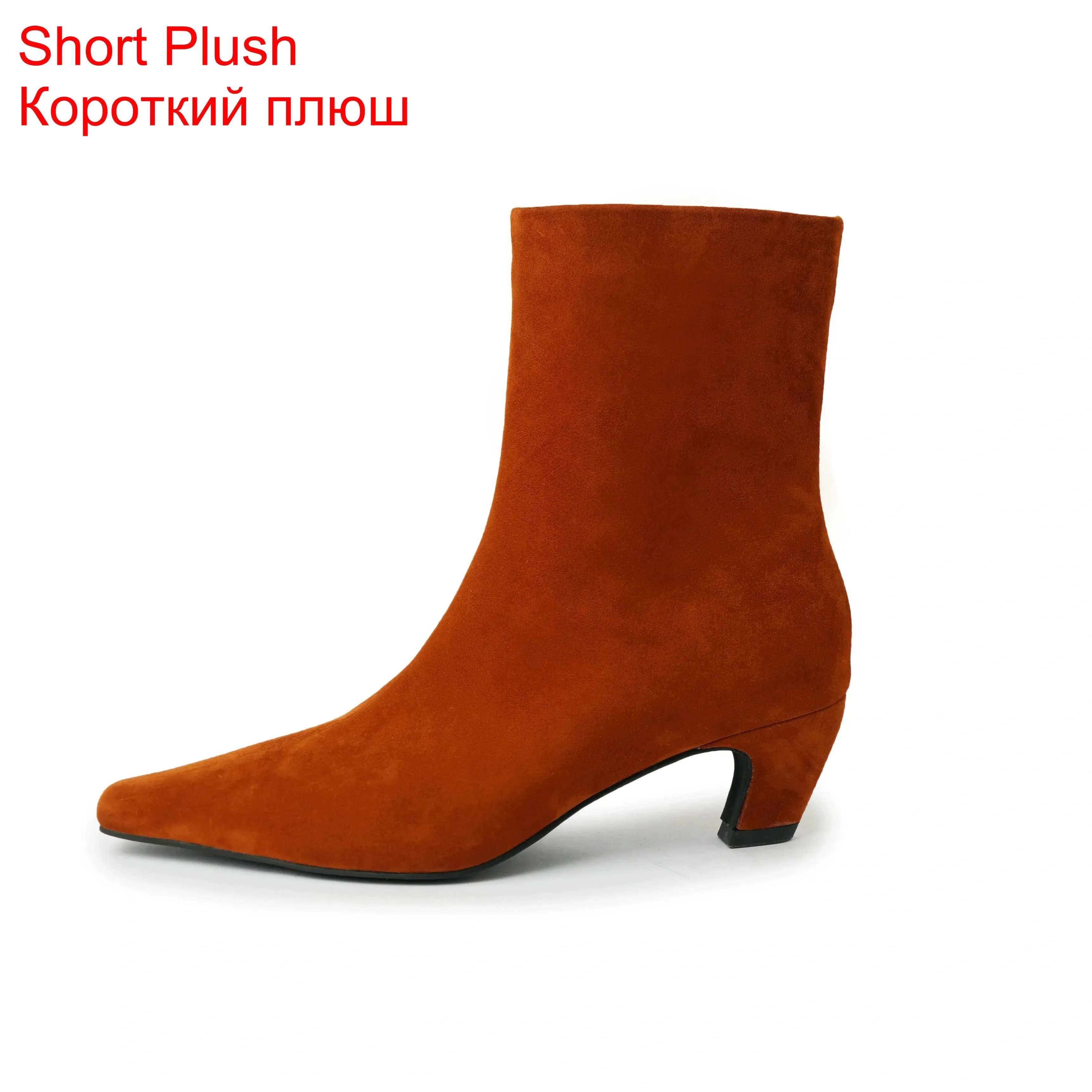 Women Ankle Boots Low Heel Genuine Leather Ankle Autumn Winter Boots