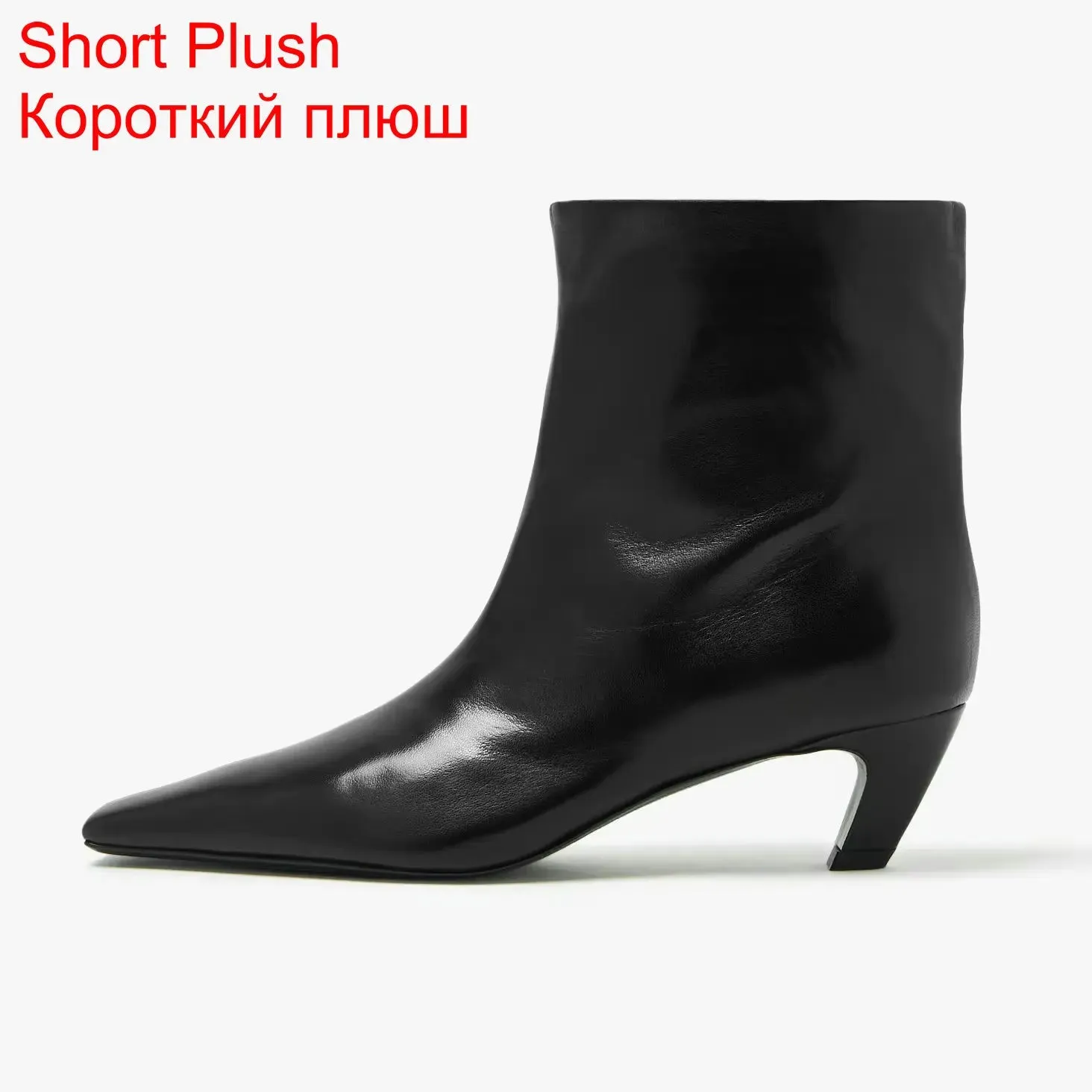 Women Ankle Boots Low Heel Genuine Leather Ankle Autumn Winter Boots