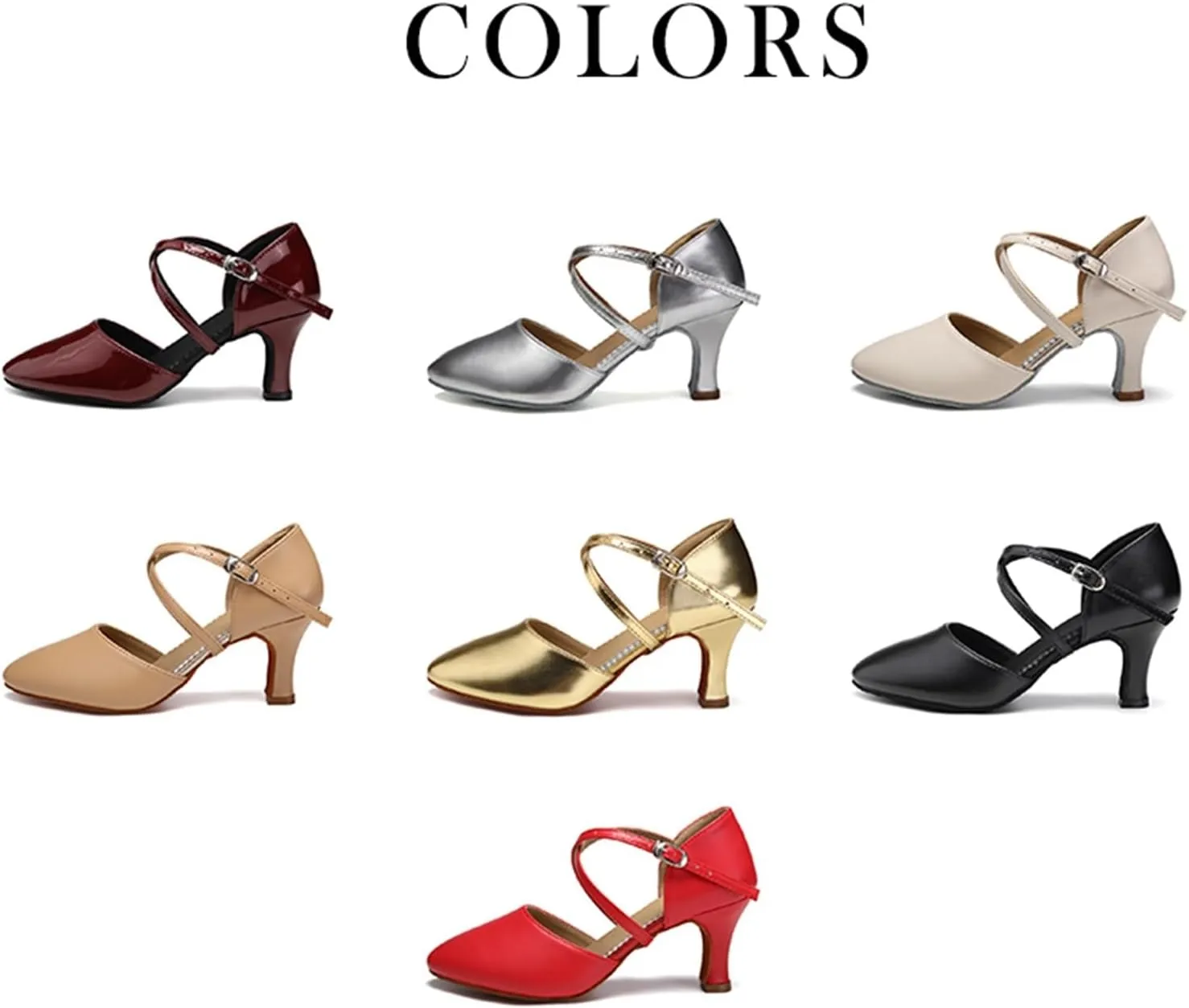 Women Dance Shoes Latin Party Tango Jazz Elegant Dancing Shoes Lace-up Suede Sole Closed Toe Microfiber Leather For Dance Performance