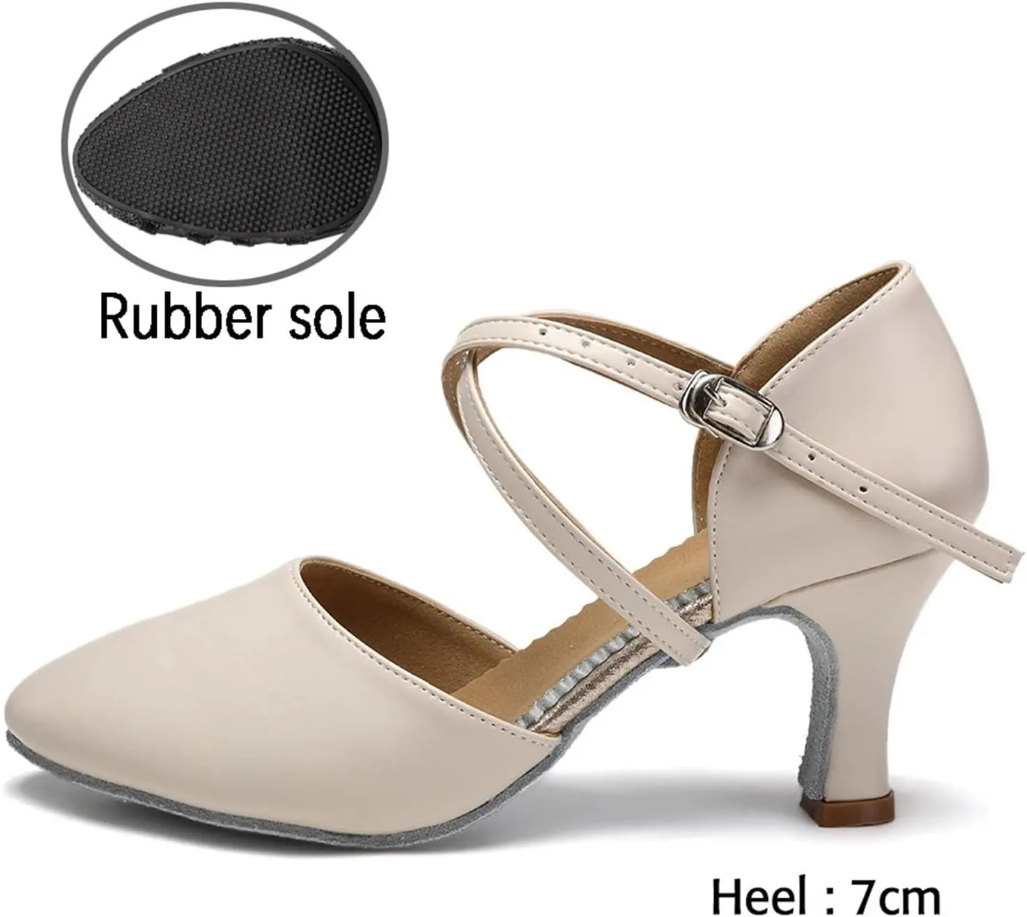 Women Dance Shoes Latin Party Tango Jazz Elegant Dancing Shoes Lace-up Suede Sole Closed Toe Microfiber Leather For Dance Performance