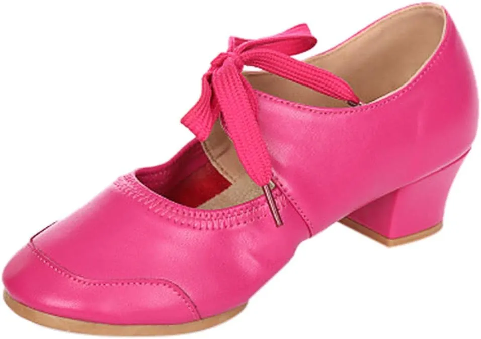 Women Dance Shoes Prom Ballroom Ballet Latin ??????achata Mid Heel Toe Performance Dance Dancing Shoes