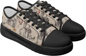 Womens Canvas Shoes 2025 Comfortable Summer Walking Sneakers Flexible EVA Non-Slip Outsole for Casual Outfits Size 6-13.5 Black Sole