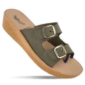 Women's Daily Wear Sandals  - WLR74005 Olive