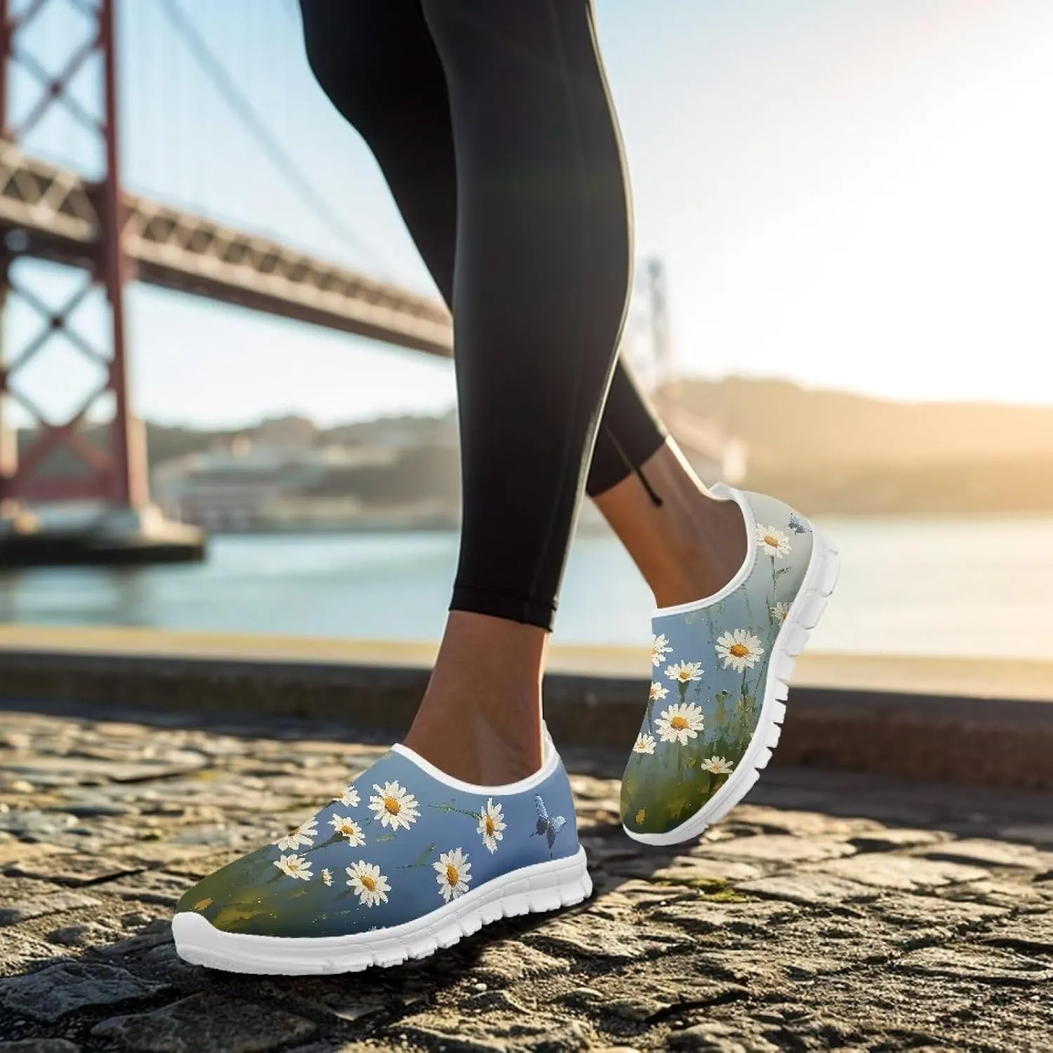 Women's Hiking Exercise Running Sneaker Casual Cozy Low-Top Yoga Workout Shoes Non-Slip Slip-On Lightweight Sneaker for Women US 5.5-11.5