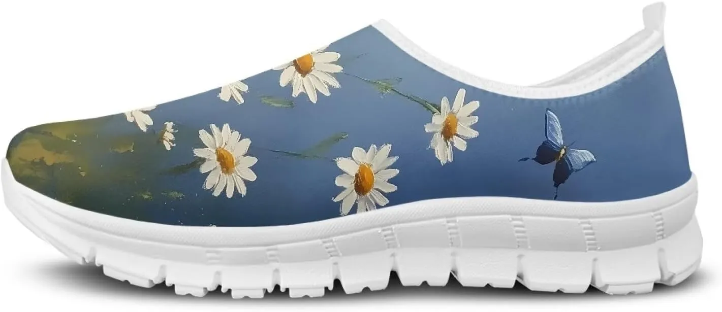 Women's Hiking Exercise Running Sneaker Casual Cozy Low-Top Yoga Workout Shoes Non-Slip Slip-On Lightweight Sneaker for Women US 5.5-11.5