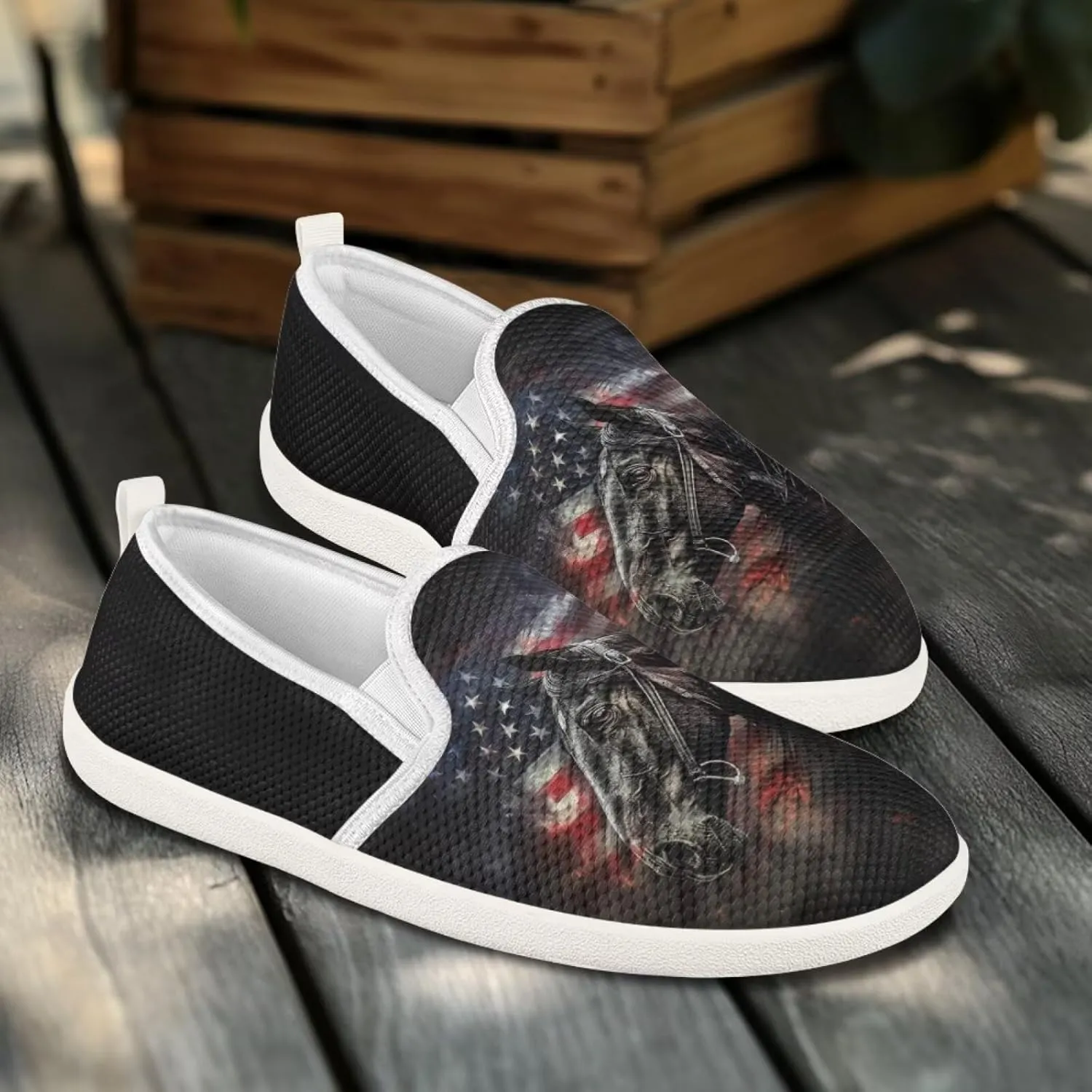 Women's Horse Driving Shoes Work Flats Loafers Mesh Tennis Shoes Walking Office Business Loafer