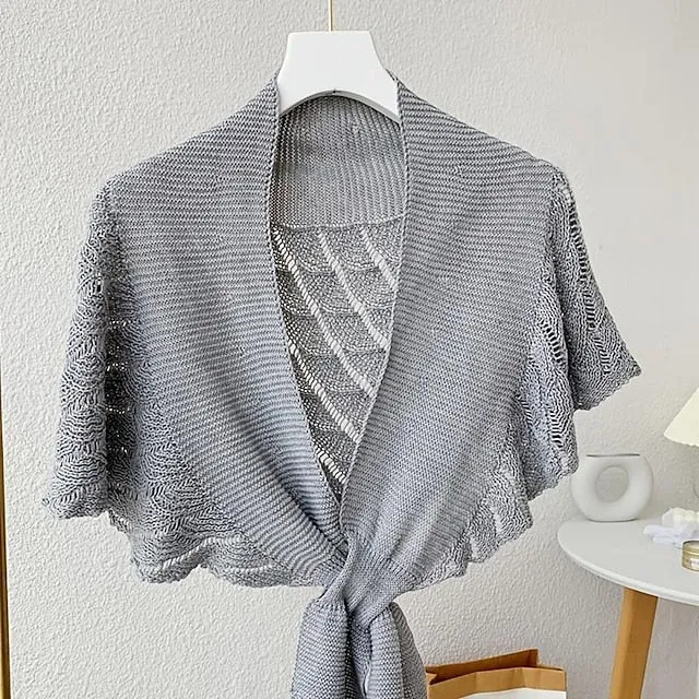 Womens Knitted Vest Shoulder Scarf Stylish and Feel Cozy Daily Wear For Wedding